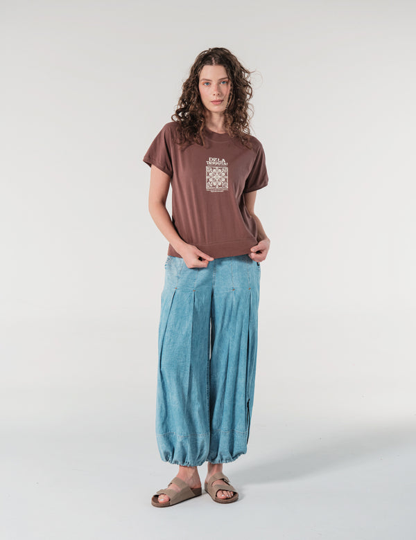 Camiseta Manga Ranglan Siembra Chocolate Mujer