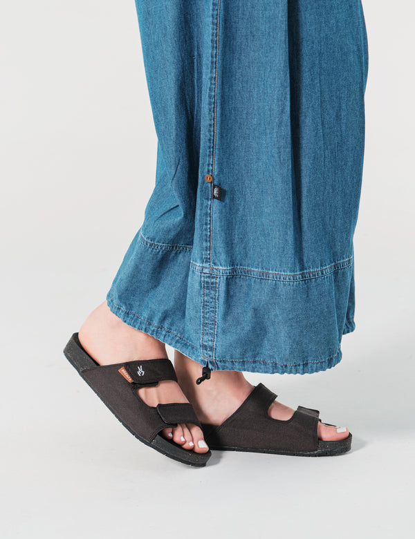 Pantalón Loose Fit Denim Azul Mujer