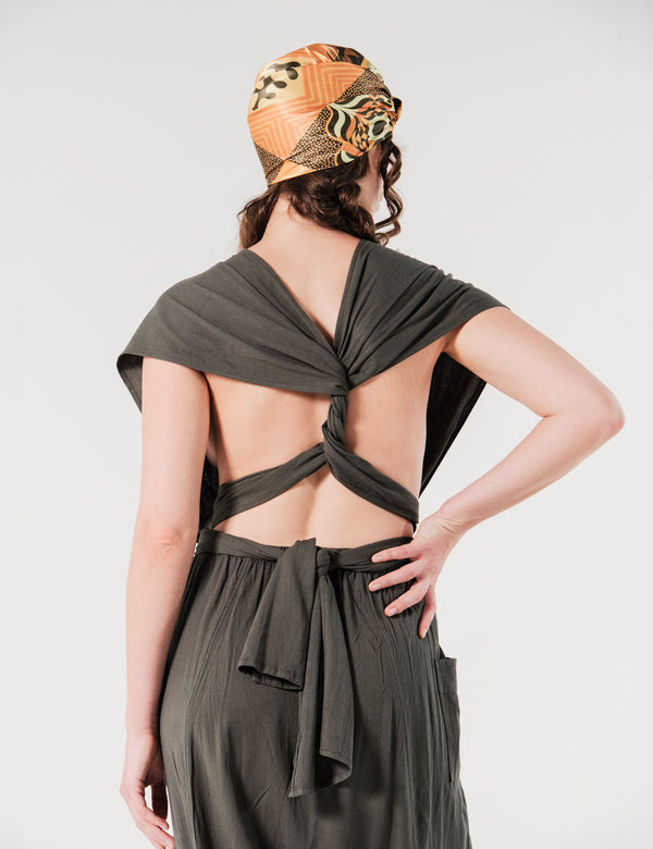 Jumper Tiras Ajustables Fickle Verde Militar Mujer