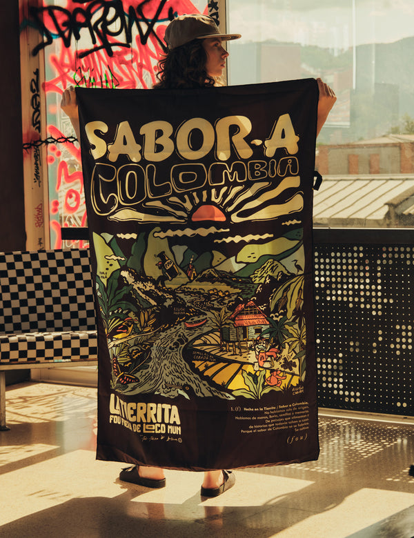 Toalla Viajera Microfibra 90 x 1.41 Sabor a Colombia