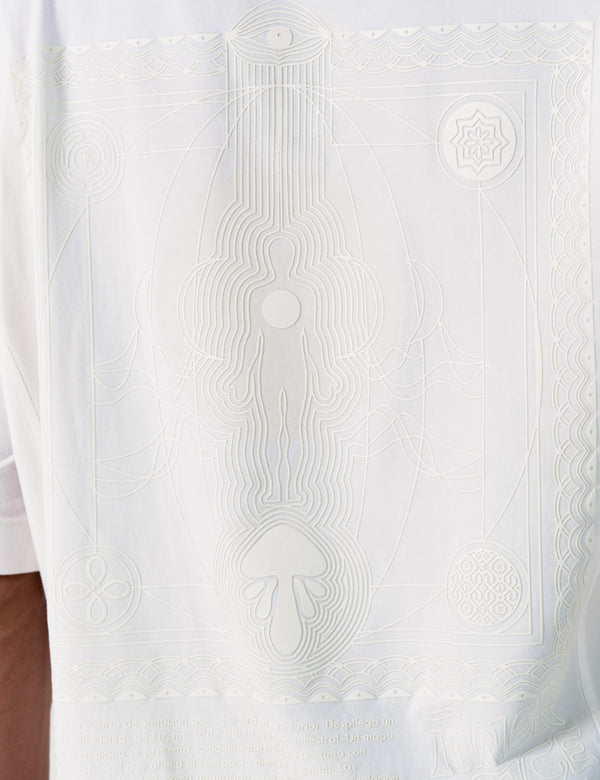 Camiseta Cortes Oversize Guía Crudo Hombre