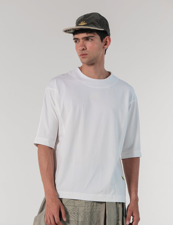 Camiseta Cortes Oversize Guía Crudo Hombre
