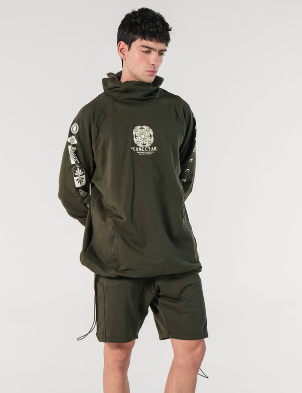 Bermuda Dominguera Regular Fit Basica Verde Militar Hombre