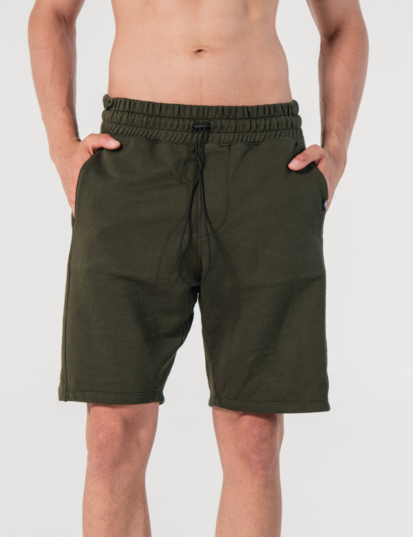 Bermuda Dominguera Regular Fit Basica Verde Militar Hombre
