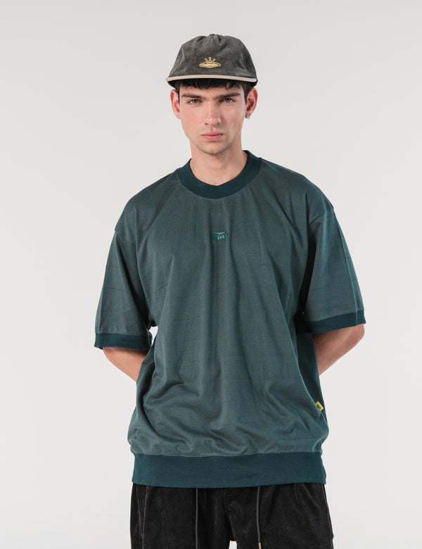 Camiseta Boxy Fit Bosque Verde Jade Hombre