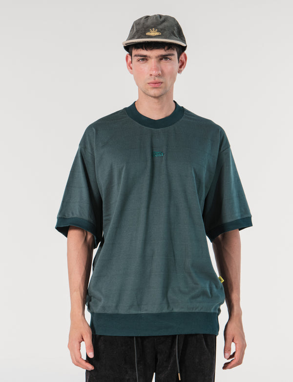 Camiseta Boxy Fit Bosque Verde Jade Hombre