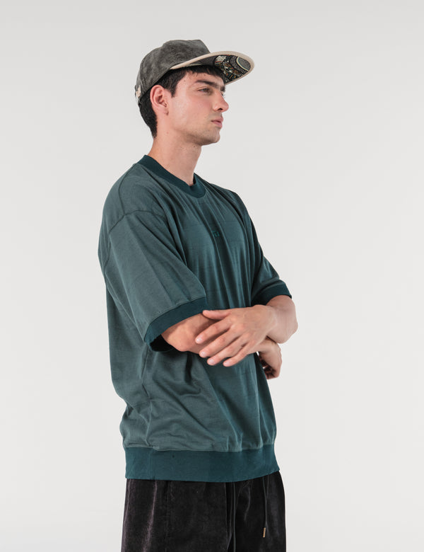 Camiseta Boxy Fit Bosque Verde Jade Hombre