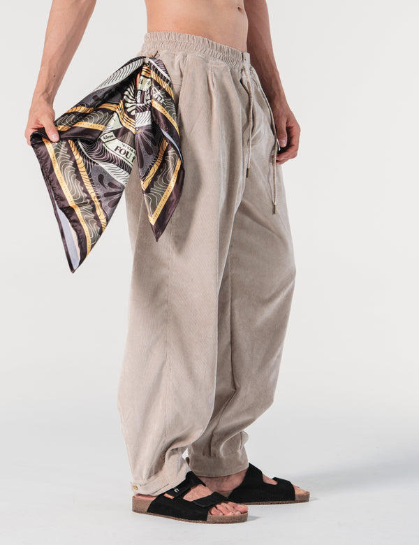 Pantalón Chino Loose Fit Conexion Beige Hombre
