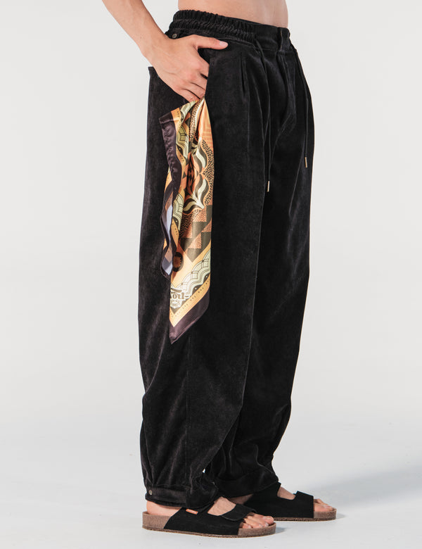 Pantalón Chino Loose Fit Conexion Negro Hombre