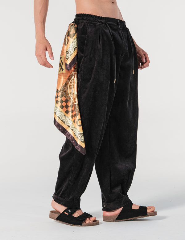 Pantalón Chino Loose Fit Conexion Negro Hombre