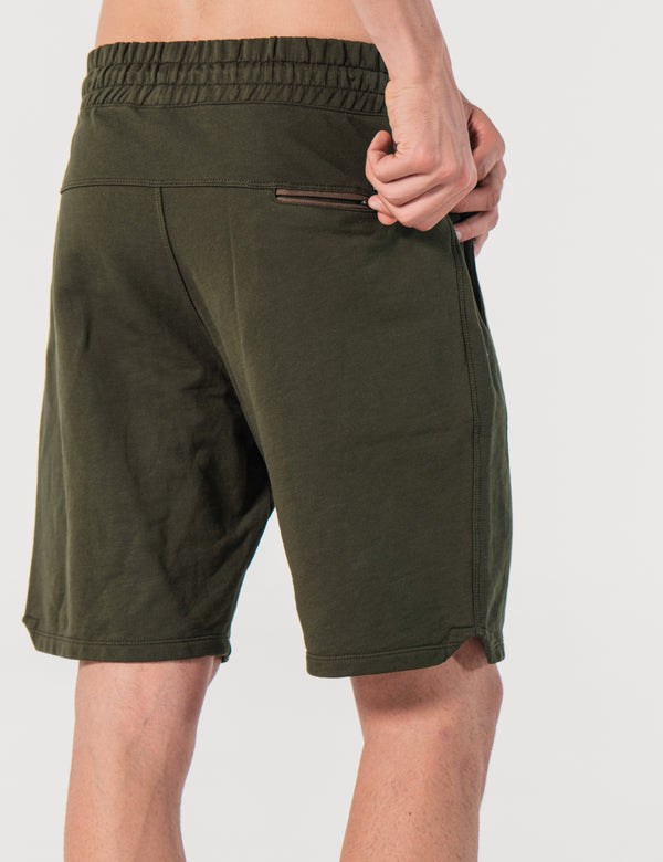 Bermuda Dominguera Regular Fit Basica Verde Militar Hombre