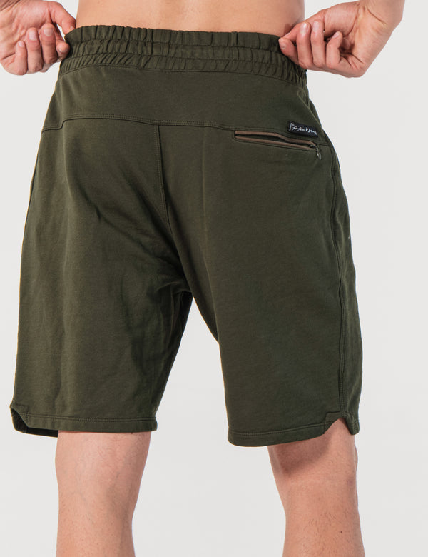 Bermuda Dominguera Regular Fit Basica Verde Militar Hombre