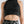 Crop Top Raglan  negro Mujer