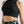 Crop Top Raglan  negro Mujer
