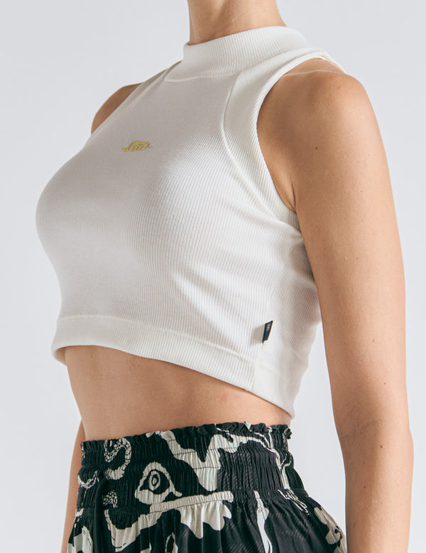 Crop Top Raglan  crudo Mujer