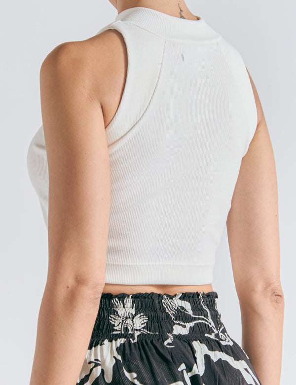 Crop Top Raglan  crudo Mujer