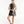 Vestido Corto cuello Fauno Alto negro Mujer