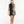 Vestido Corto cuello Fauno Alto negro Mujer