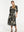 Vestido Semi Ajustada Savia negro + crudo Mujer