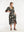 Vestido Semi Ajustada Savia negro + crudo Mujer