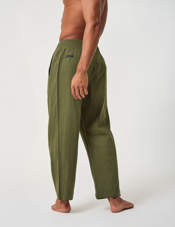 Pantalón Chino Bambú verde pino Hombre