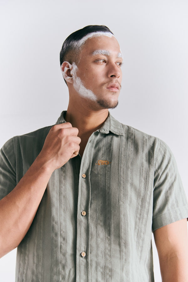 Camisa Regular Fit Malaquita verde pistacho Hombre