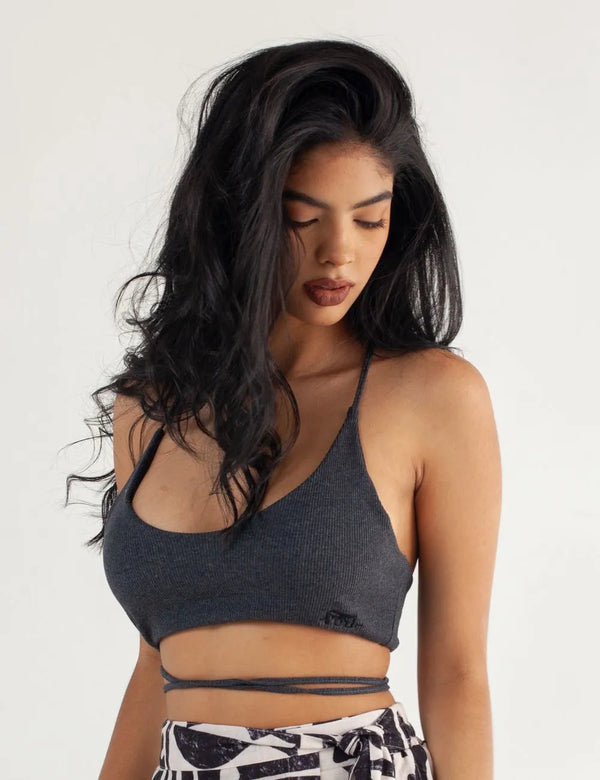 Bra Tirantas Alma gris oscuro Mujer