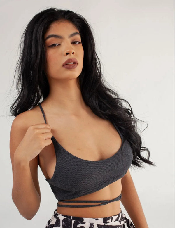 Bra Tirantas Alma gris oscuro Mujer