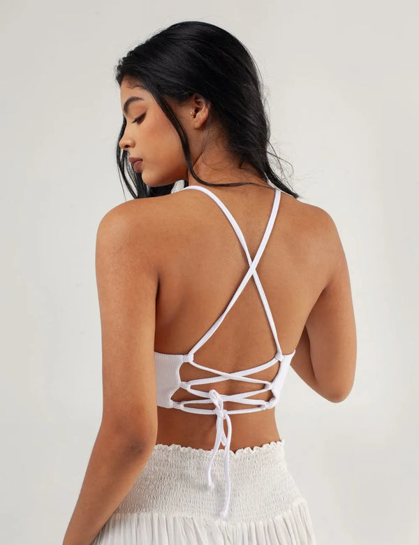 Bra tirantas Sierra Madre blanco Mujer