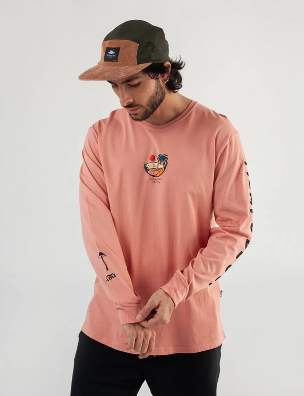 Camibuso Regular Fit Tiempo de Ocio Salmón Hombre