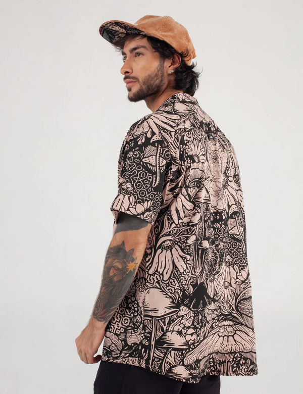Camisa Cuello Sport manga corta Landsky coral Hombre