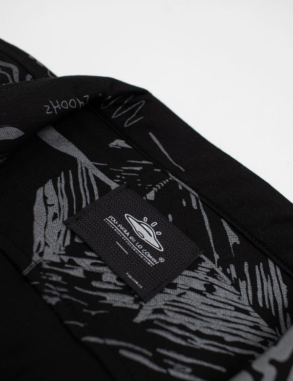 Camisa Cuello Sport manga corta Sinestesia negro Hombre