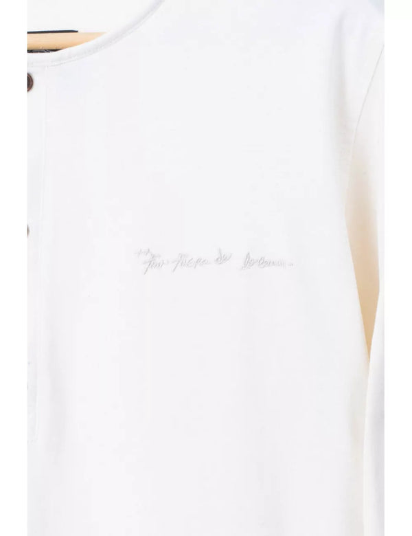Camisa Cuello Sport manga larga Salvia Crudo Hombre