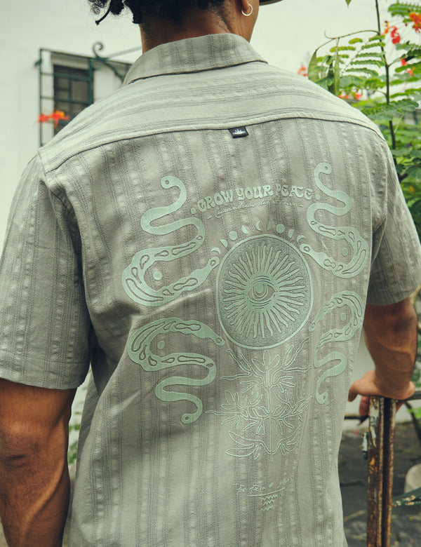 Camisa Regular Fit Espiritu verde pistacho Hombre