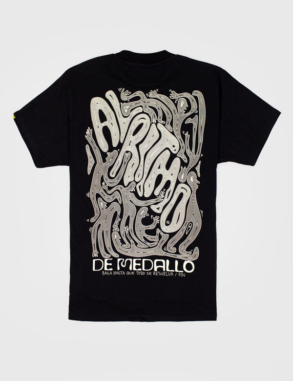 Camiseta Regular Fit Soul Rythm negro Hombre