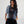 Camiseta Oversize Alba negro Mujer
