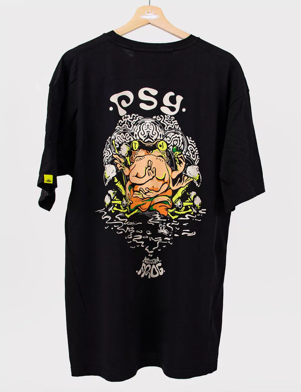 Camiseta Oversize Ancestral Frog negro Hombre