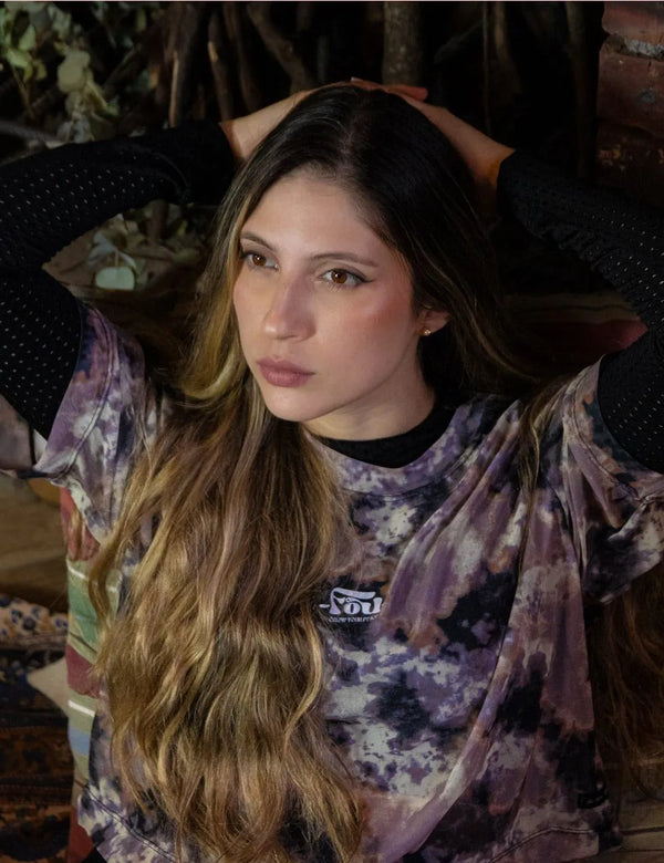 Camiseta Oversize Cosmos multicolor Mujer
