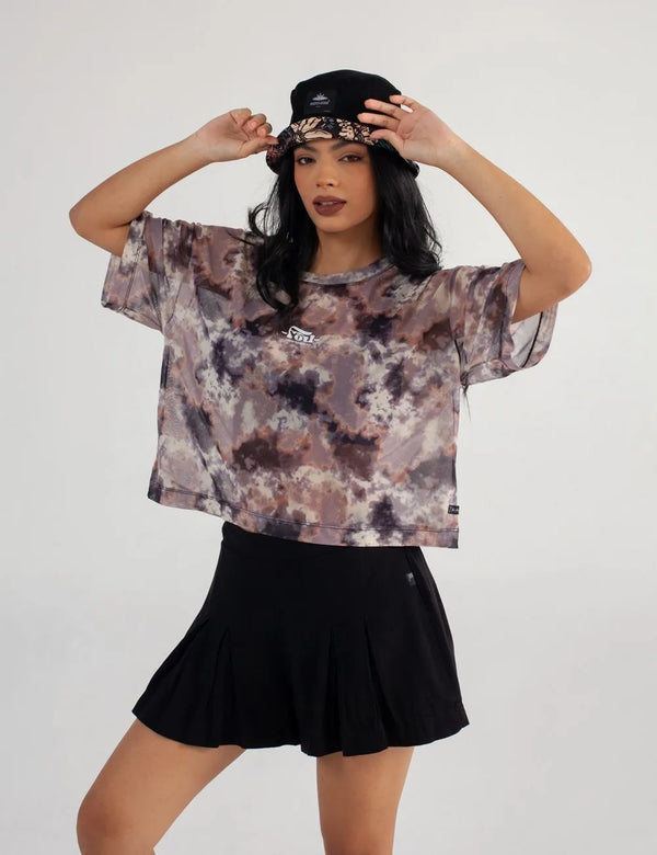 Camiseta Oversize Cosmos multicolor Mujer