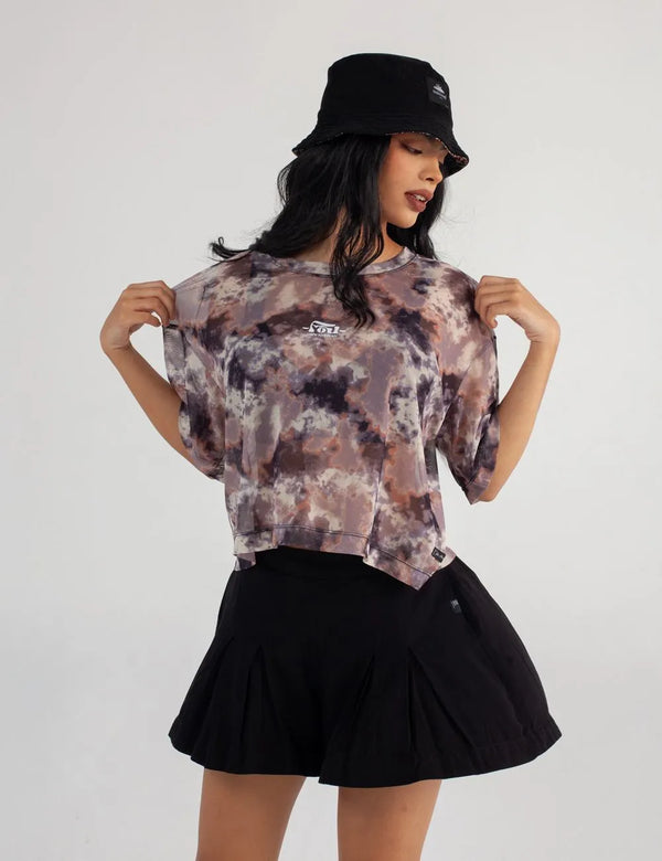 Camiseta Oversize Cosmos multicolor Mujer