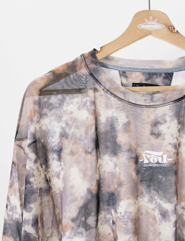 Camiseta Oversize Cosmos multicolor Mujer