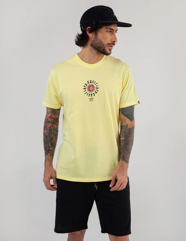 Camiseta Regular Fit Pacifista amarillo Hombre