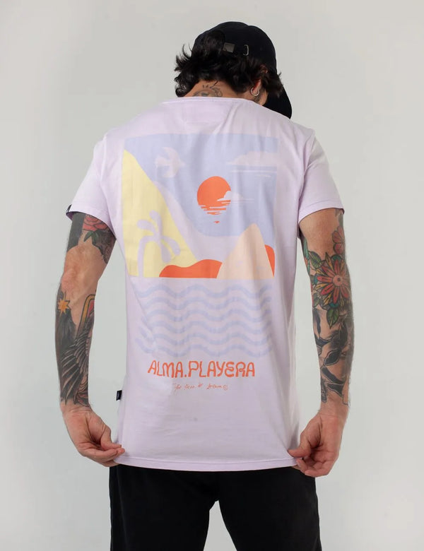 Camiseta Regular Fit Alma Playera lila Unisex
