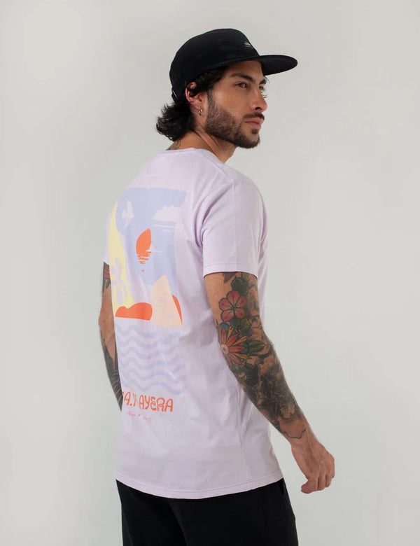 Camiseta Regular Fit Alma Playera lila Unisex