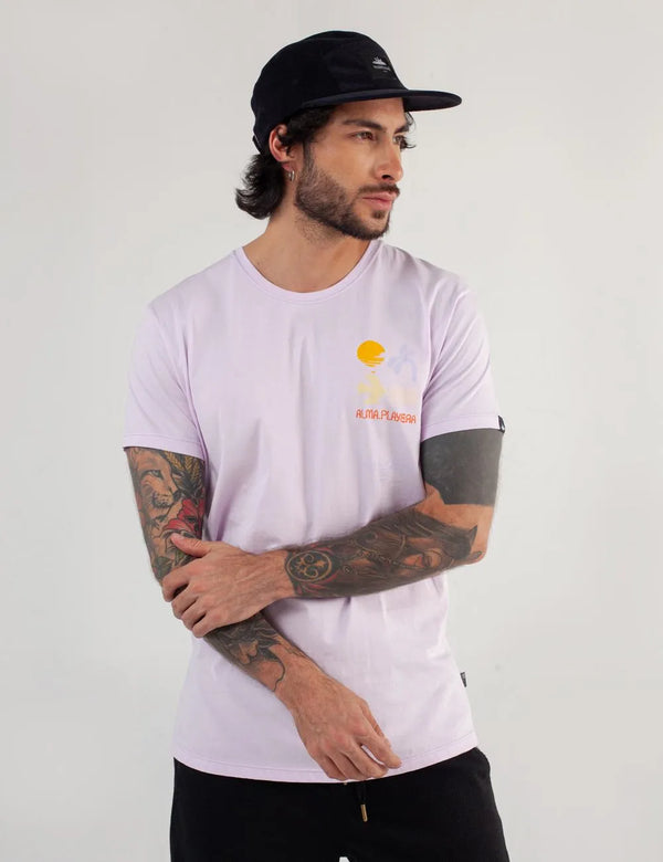 Camiseta Regular Fit Alma Playera lila Unisex