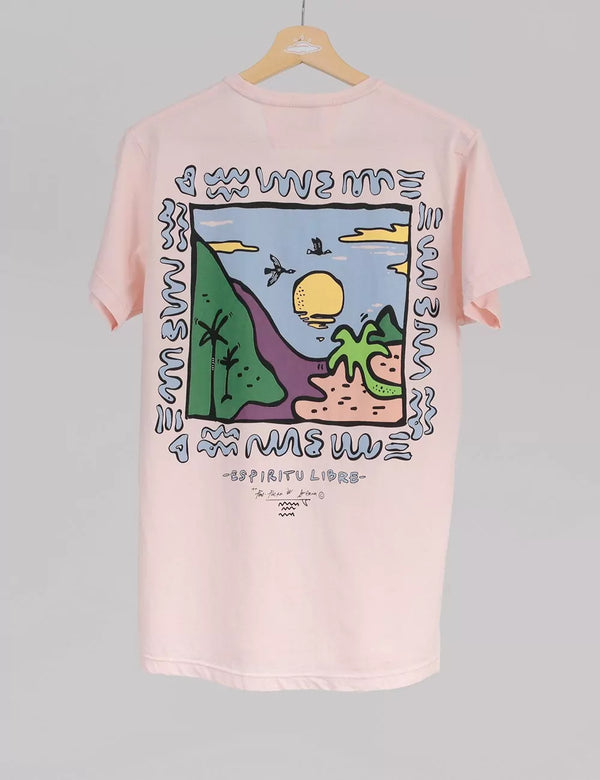 Camiseta Regular Fit Freedom rosado Hombre