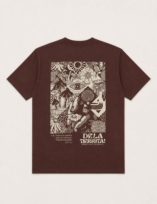 Camiseta Oversize  Siembra Chocolate Hombre