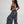 Chaleco Escote en Pico set Stamp azul + negro Mujer