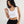 Crop Top Sisa Sepiolita blanco Mujer
