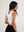 Crop Top Sisa Sepiolita blanco Mujer